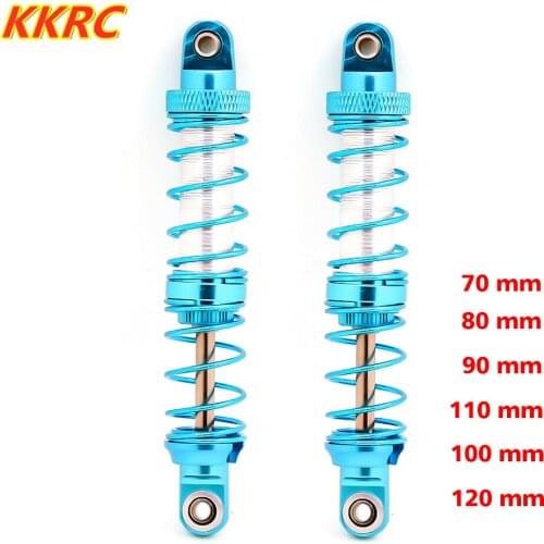 2pcs Metal Shock Absorber Oil Adjustable for 1/10 RC Rock Crawler Truck SCX10 TRX4 WRAITH RR10 RC4WD D90 S195