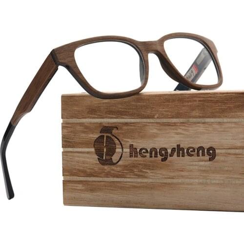 AZB Korean Real Wood Optical Diopter Glasses Frame Men Retro Vintage Eyeglasses Women Prescription Spectacles Myopia Eyewear