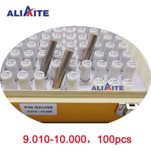 Aliaite pin gauge set 9.010-10.000(step: 0.01,100pcs)