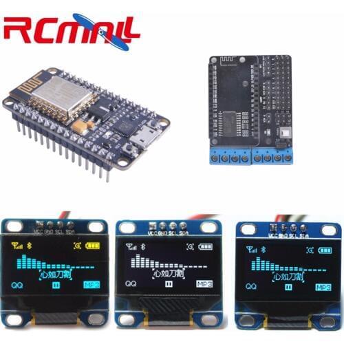 NodeMCU Devkit 2.0 CP2102 IIC SPI Based on ESP8266 ESP-12+0.96 Serial IIC I2C OLED Display Module RCmall DIYmall