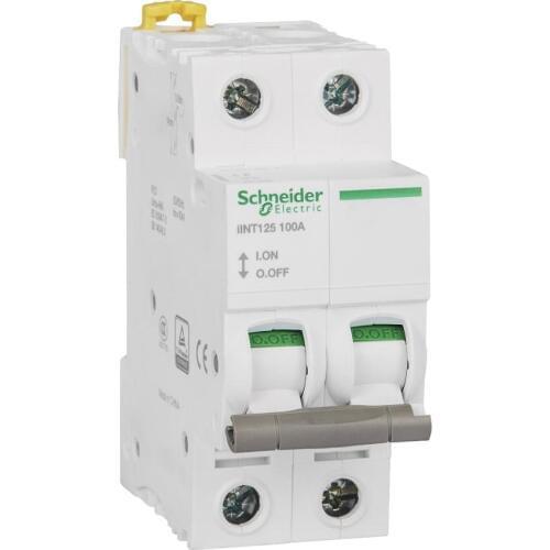 Original Export IINT125 Isolation Switch , 2P , Rated Working Current 100A 400VAC 50 / 60H 5kA Single Isolated Switch A9S68291