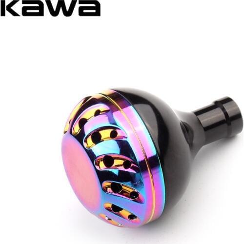 Kawa Fishing Reel Handle Knob Rainbow Color Alloy Reel Knob Suit For Daiwa And Shimano Fishing Reel Handle Accessory Handle Knob
