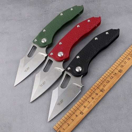 Outdoor GUO folding knife 9CR18MOV blade ABS handle tactical camping multi-function hunting self-defense knife EDC tool