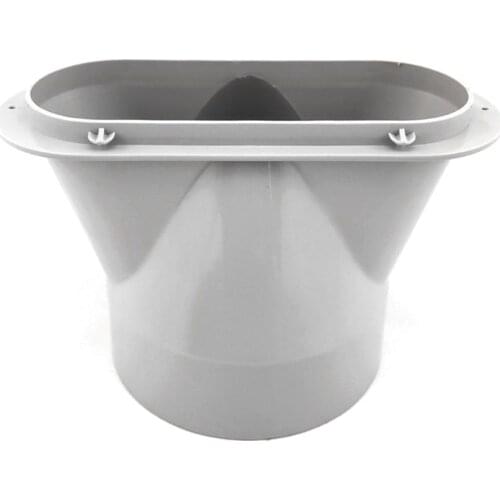 5.9'' Flat-mouth Exhaust Hose Connector Tube Connector Air Conitioner Filter Screen Mobile Air Conditioning Accessories