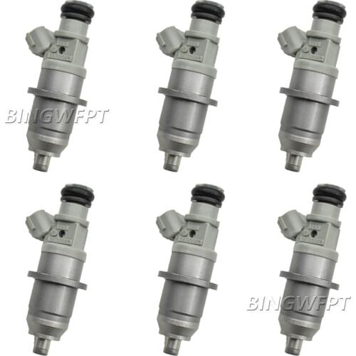 6PCS/LOT E7T05074 DIM1070G Fuel Injector For 2001-2006 Mitsubishi Pajero Canvas Top V60 V70 3.5GDI