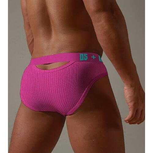 Brand Men Briefs Cotton Men Underwear Breathable Comfortable Underpants Mens Panties With Hole Quick Dry Sexy Gay Bikini