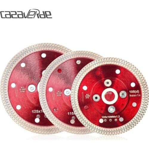 105/115/125mm super thin tile saw blade with flange for cutting porcelain ceramic stone or concrete tile