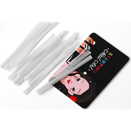 10x Portable Nail Extension Fiberglass Tips Form Beauty Building Glass Fiber