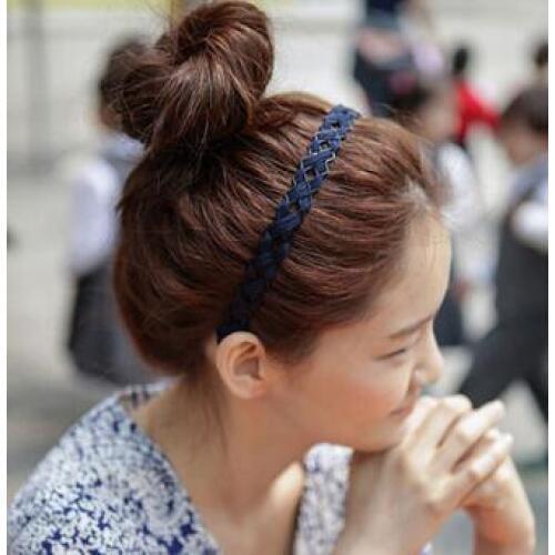 120pcs/lot DIY Simple Multi Pierced Iron Wire Knitting Head Band Winding Cloth HeadBands Hair Styling Tools Accessory HA1203