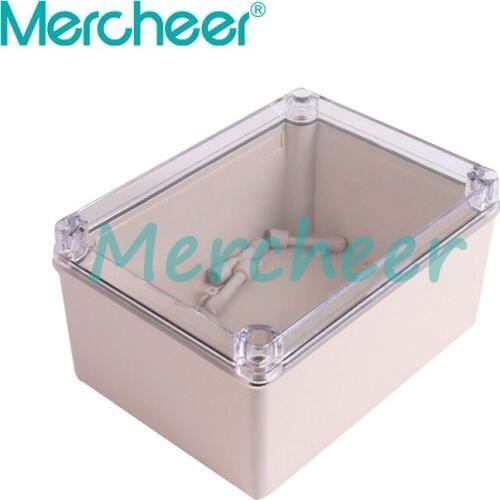 150*200*100mm IP67 Waterproof Transparent Cover ABS Body Transparent Cover Plastic Enclosure Waterproof Plastic Box connector