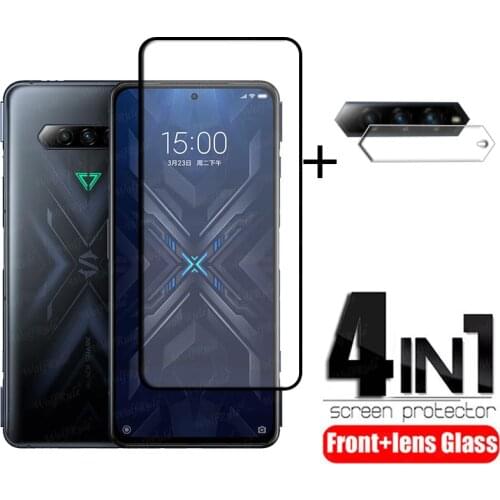 4-in-1 For Xiaomi Black Shark 4 Pro For Black Shark 4 Pro Tempered Glass HD Screen Protector For Black Shark 4 Pro 4 Lens Glass