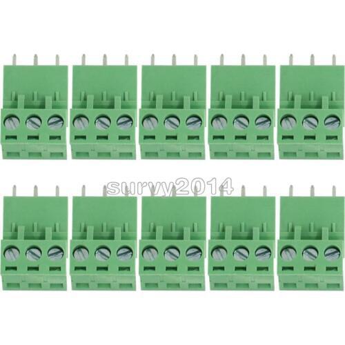 5Pcs KF2EDGK KF-3P 3PIN Right Angle Plug-in Terminal Contor 5.08mm Pitch