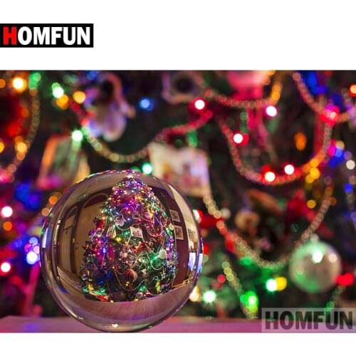 HOMFUN Full Square/Round Drill 5D DIY Diamond Painting "Christmas decor" Embroidery Cross Stitch 5D Home Decor Gift A07736