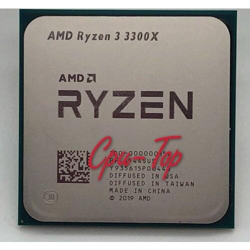 AMD Ryzen 3 3300X R3 3300X 3.8 GHz Quad-Core Eight-Thread 65W CPU Processor L3=16M 100-000000159 Socket AM4 NO fan