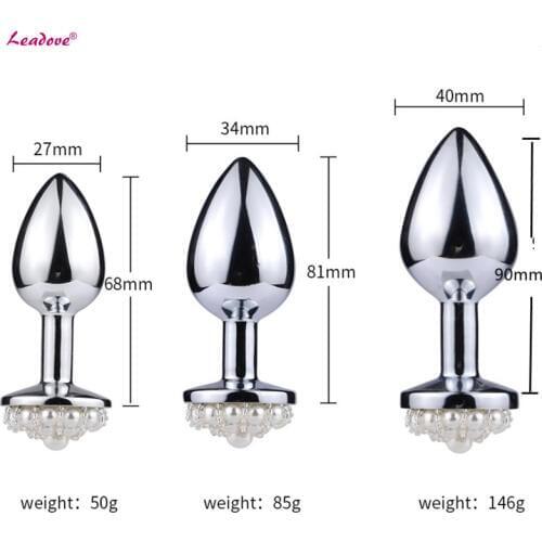 New Arrival Metal Plug 3 Types Stainless Steel Flower Butt Plug Anal Plug in Anal Sex Toys Adult Game Sex Products for Woman