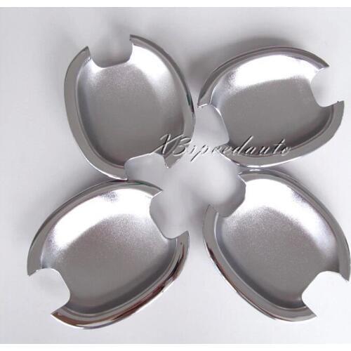 Free Shipping Car Stickers Chromed Door Handle Cover Bowl Trim For Mazda M3 Axela 2014