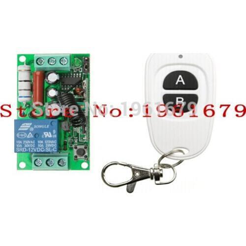 AC 220 V 10A 1channel RF Wireless Remote Control 1 * Receiver &1* Transmitter Household lighting system