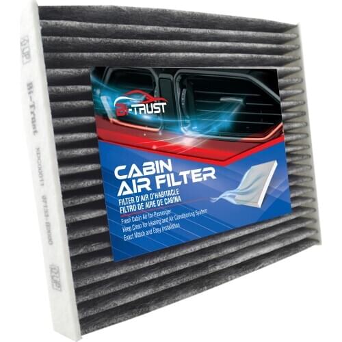 Bi-Trust Cabin Air Filter Active Carbon for Kia Soul 2014 2015 2016 2017 2018 2019 L4 1.6L 2.0L CP002