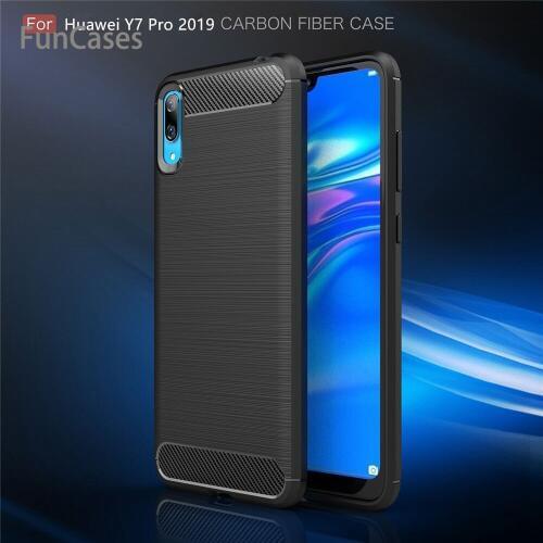 For Huawei Y7 Pro 2019 Case Cover Luxury Shockproof Soft TPU Silicone Back Cover Funda Coque For Huawei Y7 Pro 2019 Hawei
