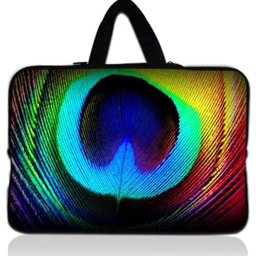 Colorful Feather Laptop Sleeve Case Bag For 7.9'' 9.7" 11.6" 13" 13.3" 14" 14.4" 15.6" 15.4" 17.3 17.4 Notebook/Laptop/Tablet PC