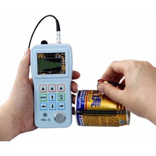 PM5 digital OLED Color 0.001mm through coating metal portable thickness gauge ultrasonic