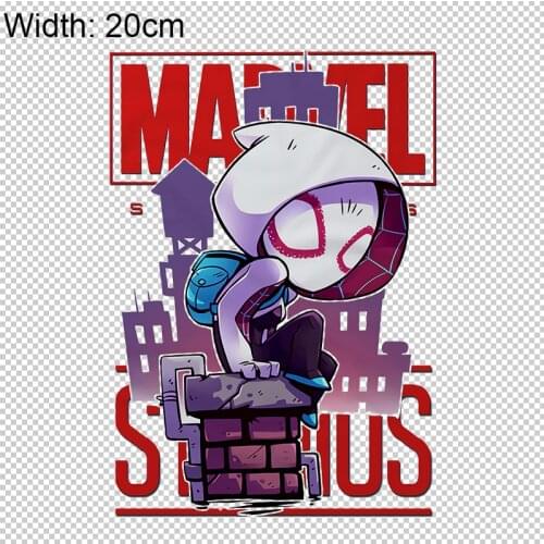 Disney Marvel Spiderman Cartoons Thermal Stickers for Clothes DIY Heat Transfer Kids Patches Iron on Transfer Children Patches