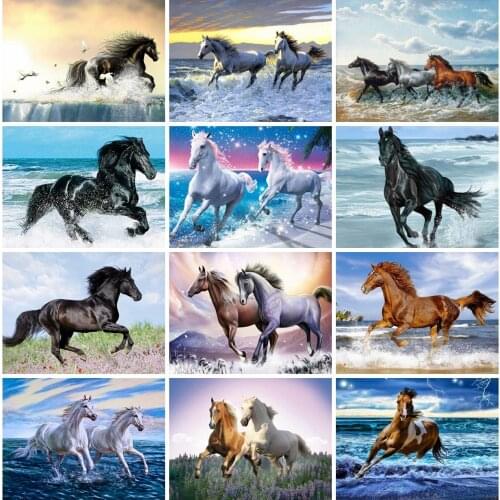 EverShine Diamond Painting Horse Cross Stitch Diamond Mosaic Animals Rhinestones Art Gift Handicraft Home Decor New Arrivals