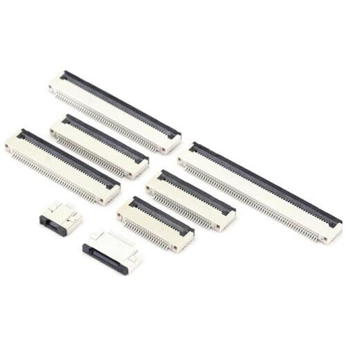 FPC 0.5mm Flip Connector SMT Type Ribbon Flat Bottom Contact 4/6/8/10/12/14/16/18/20/22/24/26/28/30/32/36/40/50/54/60P Connector