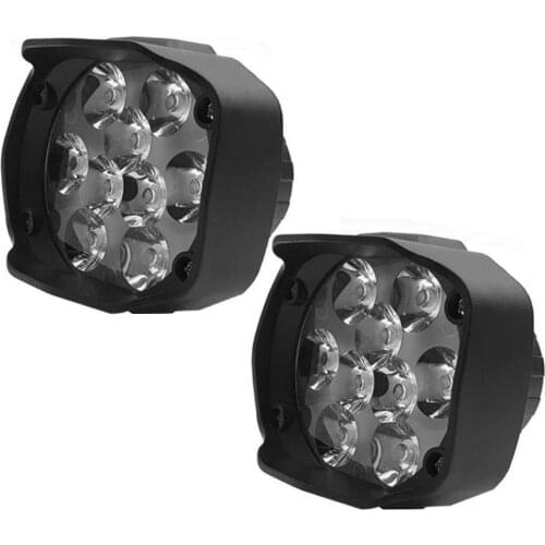 2PCS Motorcycle Lights Electric Headlight LED Foglights with Built-in 9 High-brightness LED Chips for Cars Motorcycles Trucks