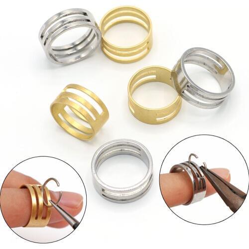Stainless Steel Copper Jump Ring Opening Closing Finger Jewelry Tools Round Circle Bead Plier For DIY Jewelry Making Tool