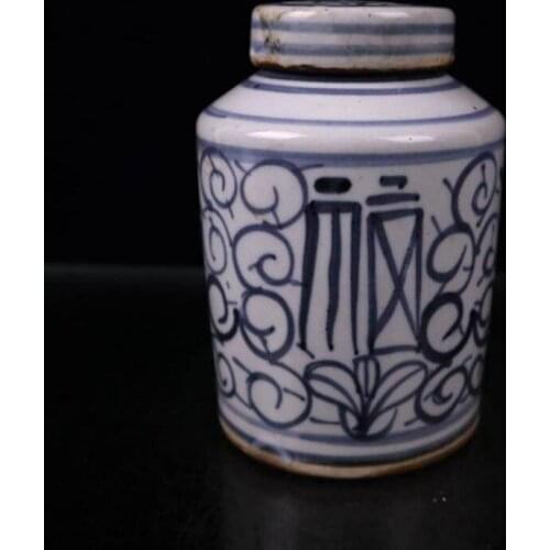 China seiko Blue and white ceramic Jar crafts statue
