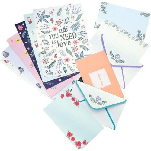 Letter Envelope Paper Korean Stationery Creative Aesthetic Lovely Little Fresh Fragrance Paper Envelope Letter Set Card