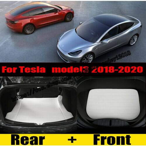 For Tesla Model 3 18-20 Rear Trunk Mat + front Trunk Mat Waterproof Cushion Pad