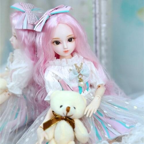 DBS doll 1/4 BJD Dairy Queen name by Amenda pink hair mechanical joint Body girls SD