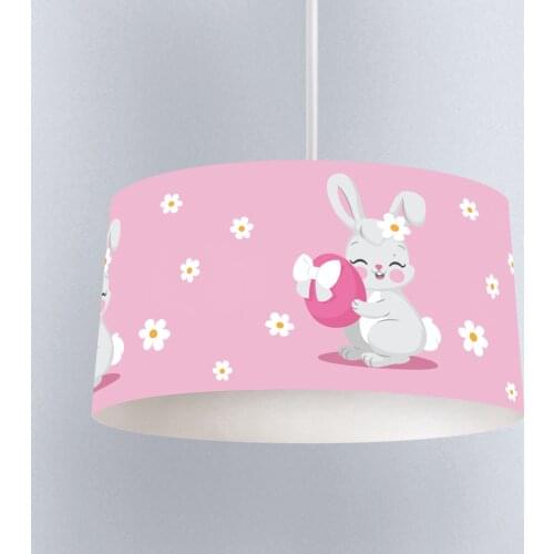 Lamp For Kids Bedrooms Light Chandelier for Living Room Childrens Room Pink Flowers Rabbit Model 240