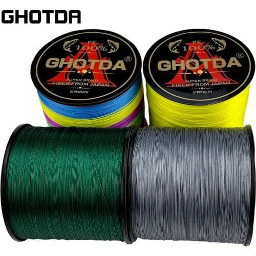 GHOTDA 300M 9 Strands 20-100LB PE Braided Fishing Wire Multifilament Super Strong Fishing Line Japan Materia Multicolor Line
