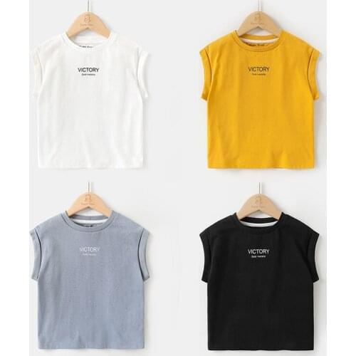 2021 new spring autumn summer Girls Kids Boys vest comfortable cute baby Clothes Children Clothing