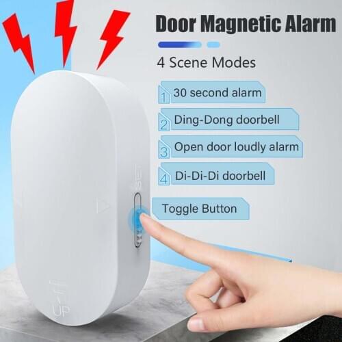 Window Door Sensor 120 dB Loud Sound Alarm Wireless Home Entry Burglar Alarm Magnetic Sensor Window Door Security System Device