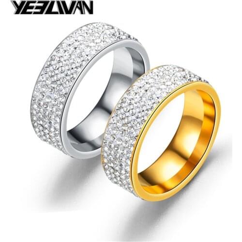 One Red Rings With Crystals