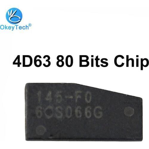 OkeyTech Original 4D63 80 Bits Chip Auto Car Key Ceremic Chips for Locksmith ID83 4D63 Transponder Chip for Ford Mondeo Mazda