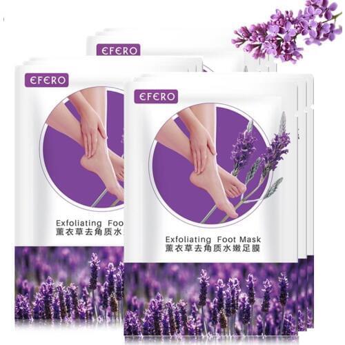 10pc=5pair Baby Feet Exfoliating Foot Mask Skin care Peeling Dead Skin Feet Mask Pedicure Socks Foot Cream for Heels