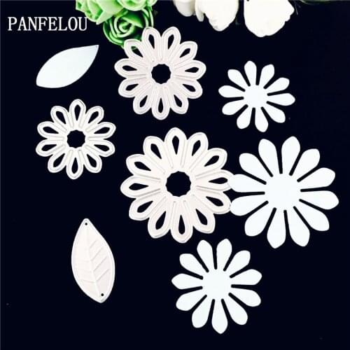 PANFELOU Metal craft Composite chrysanthemum die cutting dies for Scrapbooking/DIY Easter wedding Halloween cards
