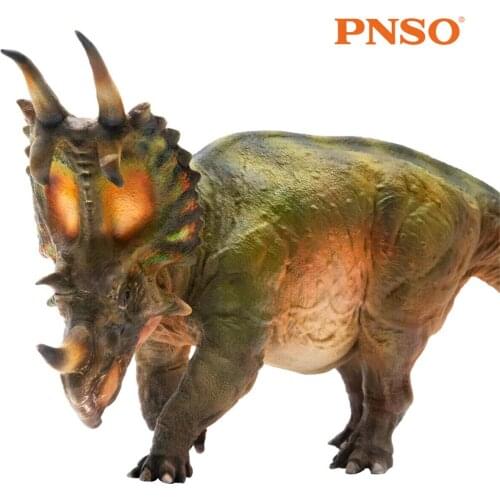 PNSO Spinops Centrosaurus Styracosaurus Ceratopsidae Dinosaur Figure Toy Collector Kids Gift