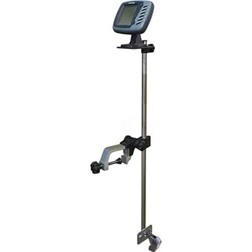 Fishing Bracket Rod Holder Support Stand Rack with Large Clamp 360 Degree Adjustable Height Inflatable Boat Dinghy Fishing Tool