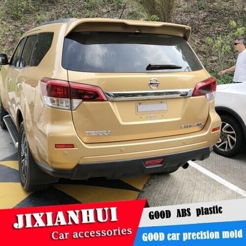 For TERRA Spoiler 2017-2019 TERRA NV200 YCK Spoiler ABS plastic Material Car Rear Wing Color Rear Spoiler