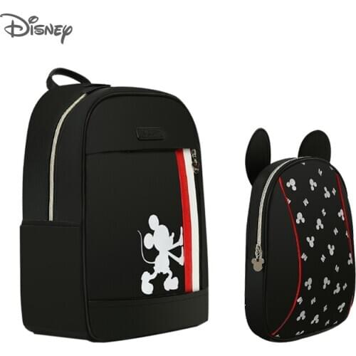 Disney USB Heating Diaper Bag Mother Maternity Nappy Stroller Backpack Large Capacity Nursing Travel Backpack Heat Preservation