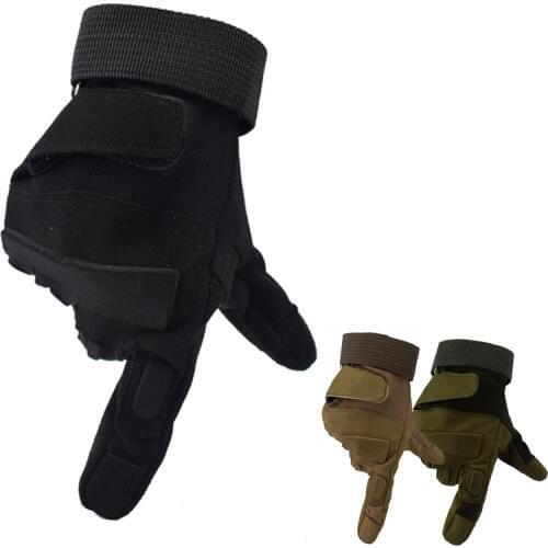 Full Finger Tactical Gloves Military Army Combat Armor Gloves Men Hiking Gloves Anti-skid Cycling Gloves 3 Colors