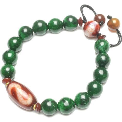 Tibetan Money Hook Dzi Bead Amulet Bracelet High Quality Worth to Collect Fine Bracelet Free Shipping