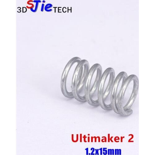 Ultimaker 2 Reprap Table Spring D2150 Extruder Compression Springs Leveling Springs 1.2*15 mm for 3D Printer accessories