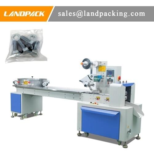 Screw Horizontal Flow Wrap Machine Hardware Parts Automatic Vibrator Feeder Packing Machine